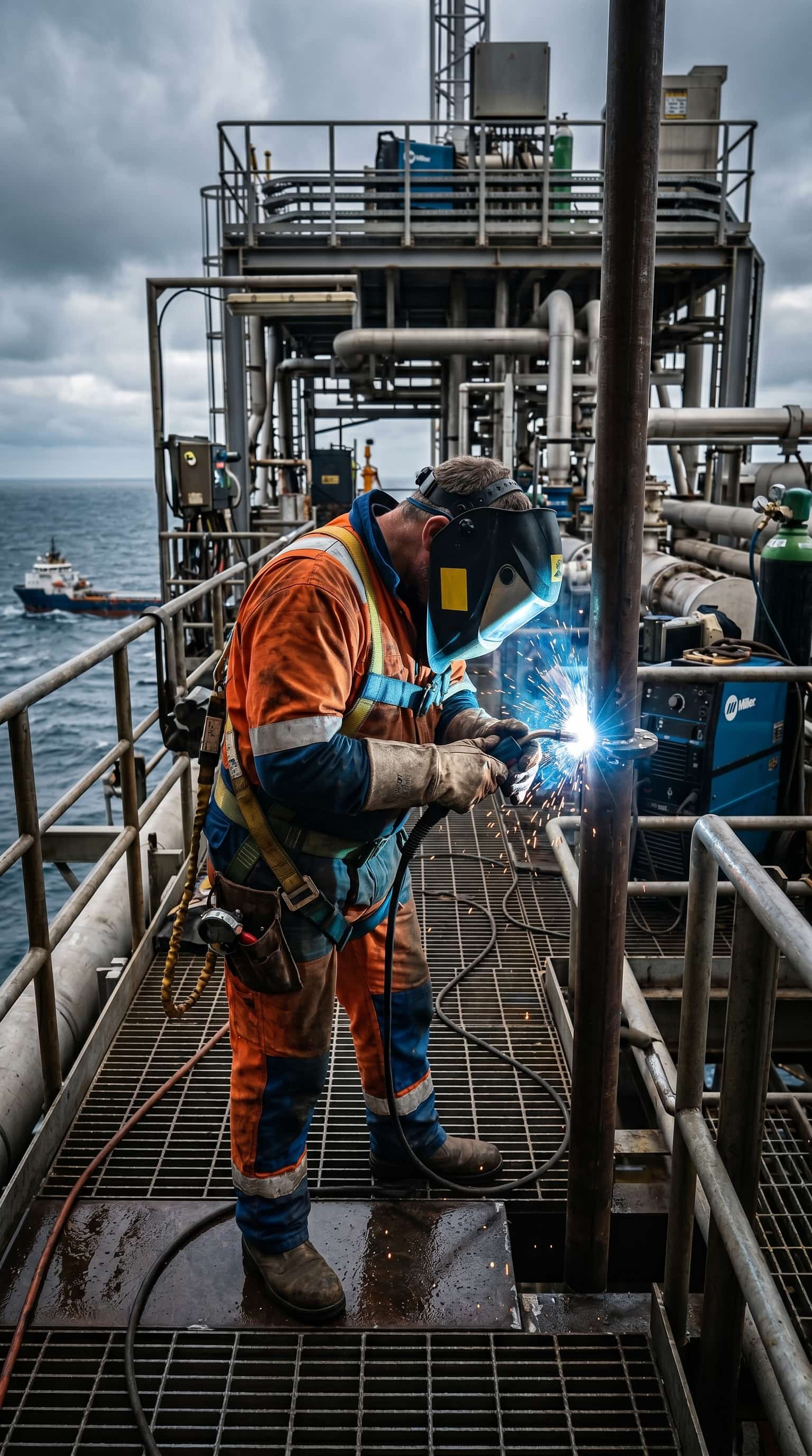 A importância da solda no mundo offshore — soldagem em plataformas de petróleo e gás